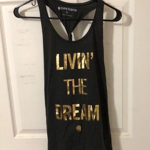 Pure Barre twisted back tank. Sz M